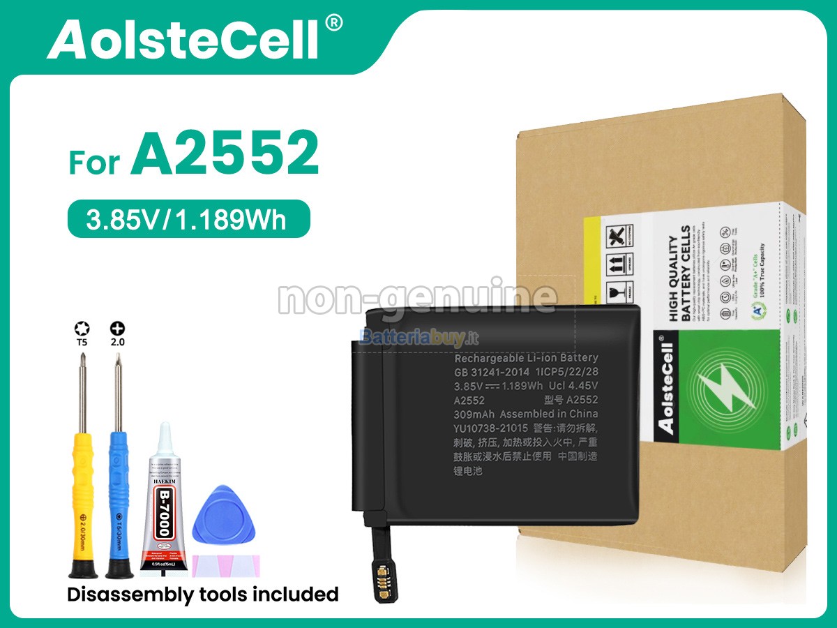 Batteria per Apple WATCH Series 7 HERMES GPS 45MM