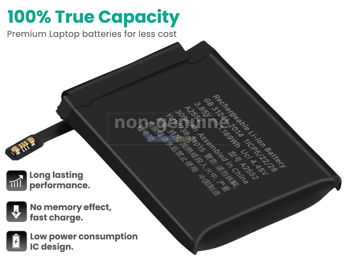 Batteria per Apple WATCH Series 7 HERMES GPS 45MM