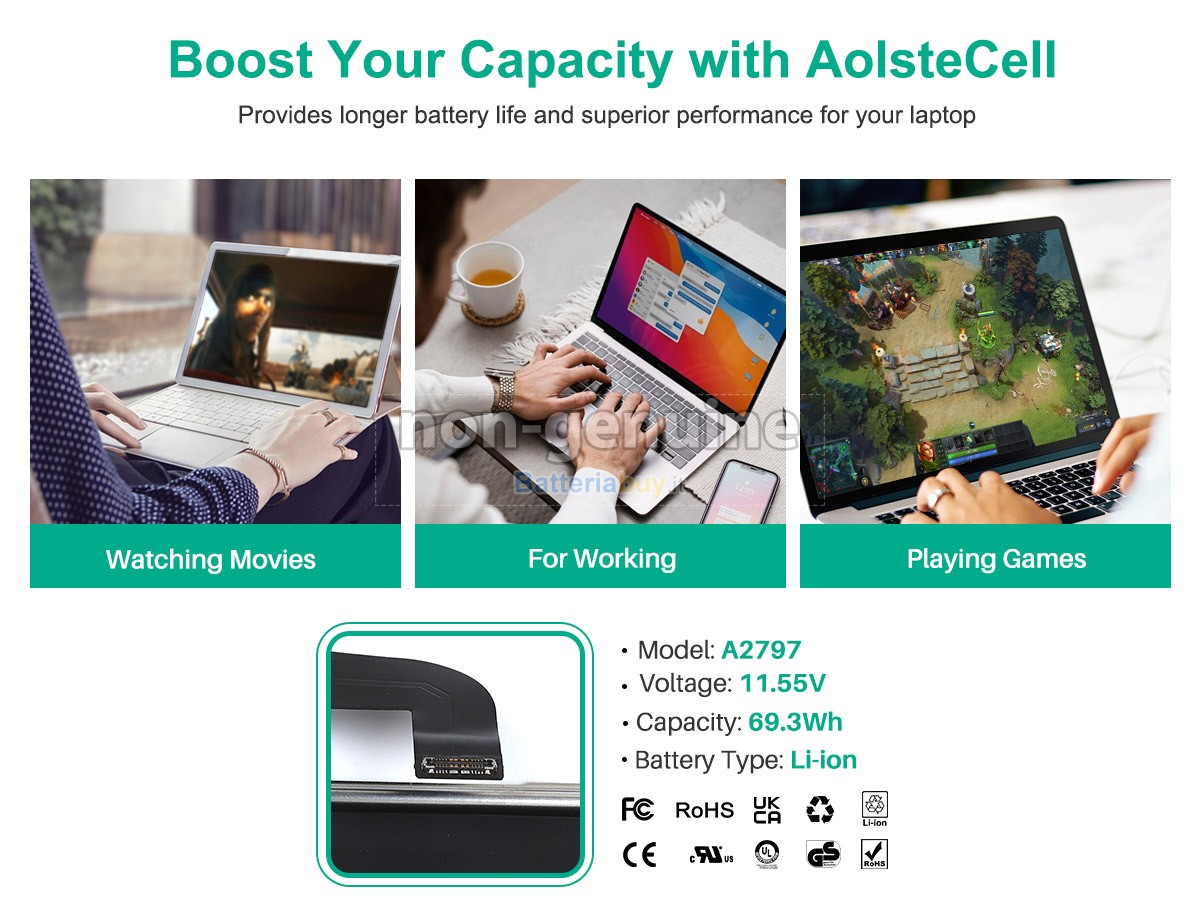 Batteria per Apple A2941 EMC 8301