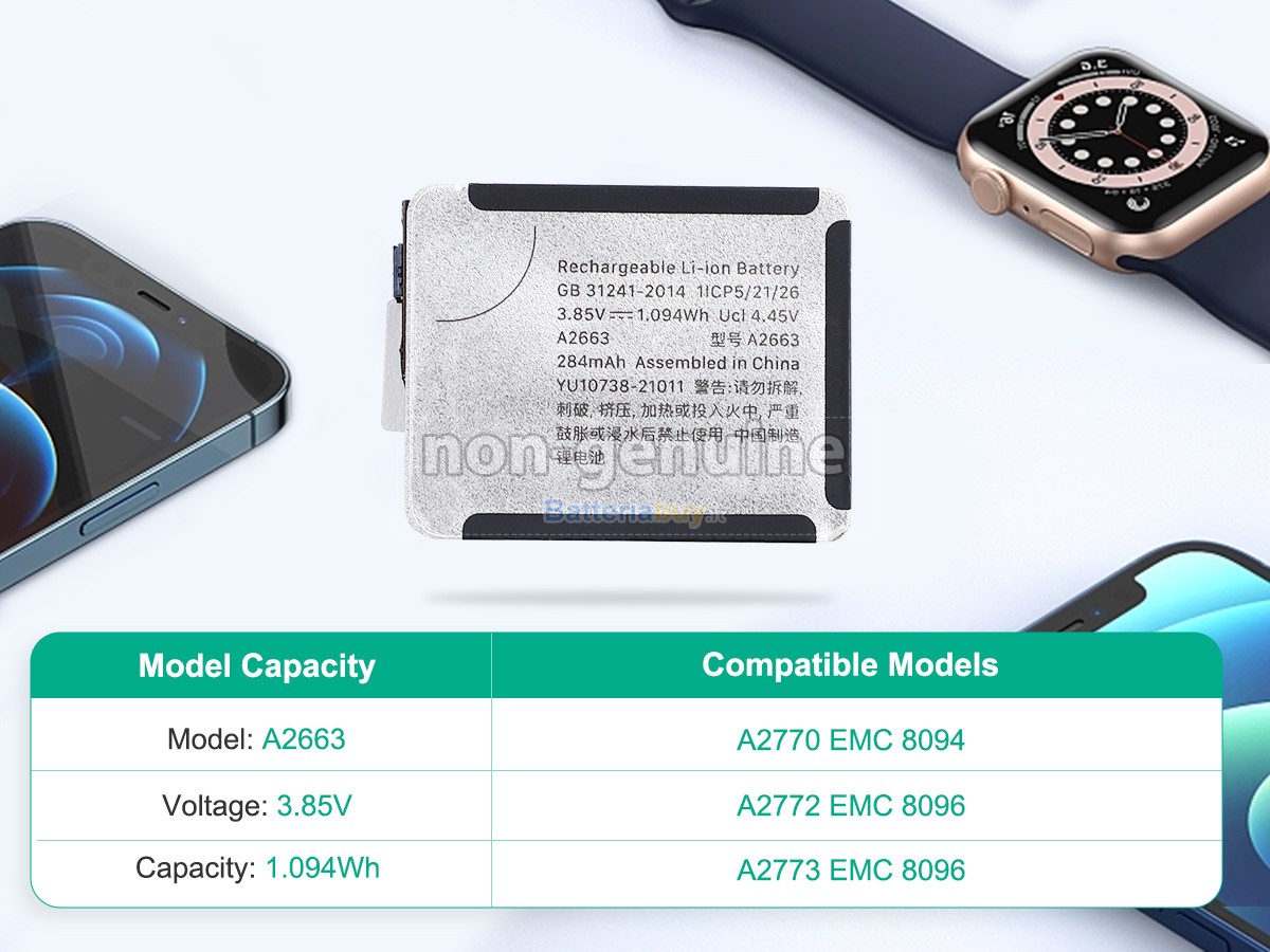 Batteria per Apple A2857