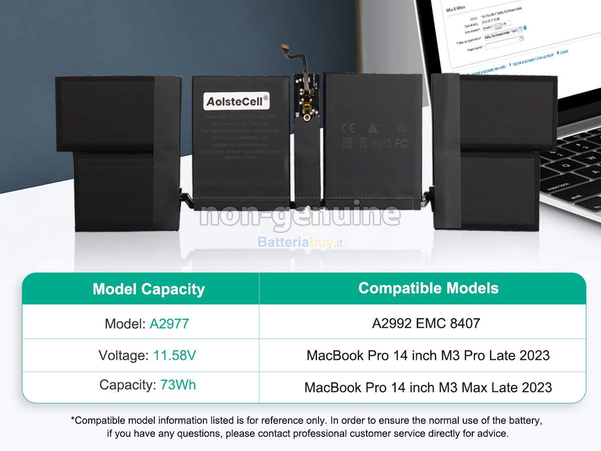 Batteria per Apple A2977