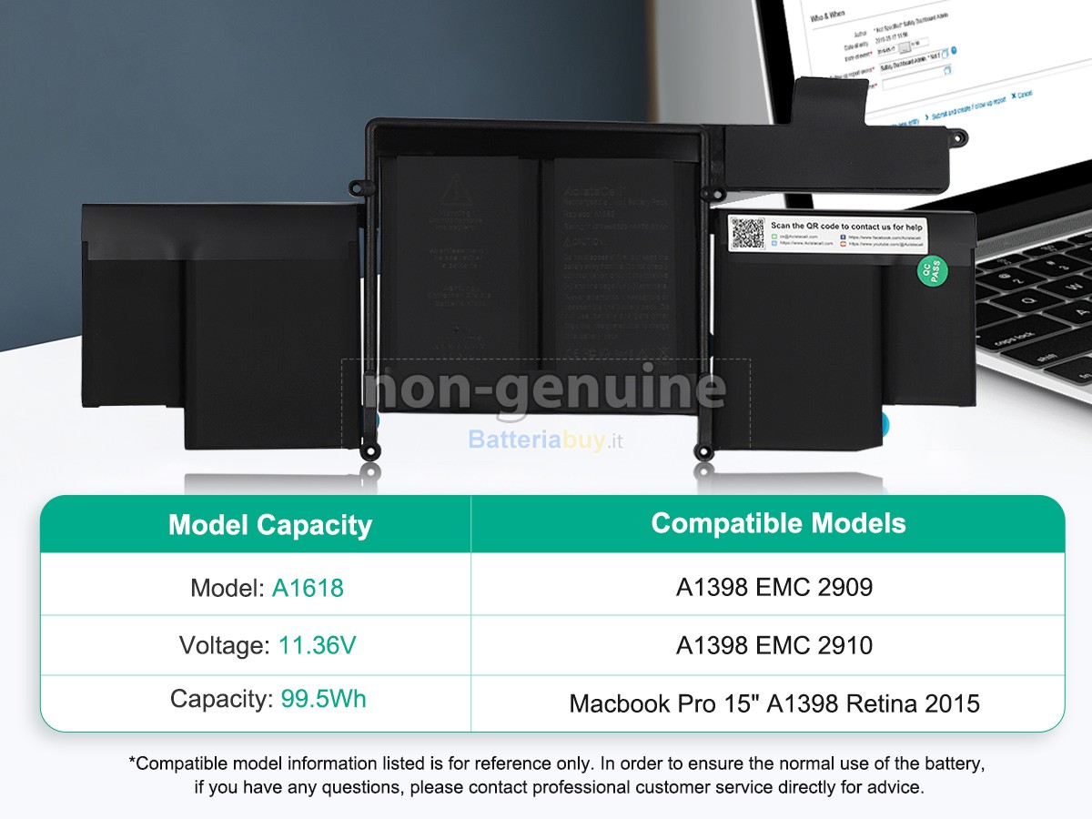 Batteria per Apple MJLU2LL/A