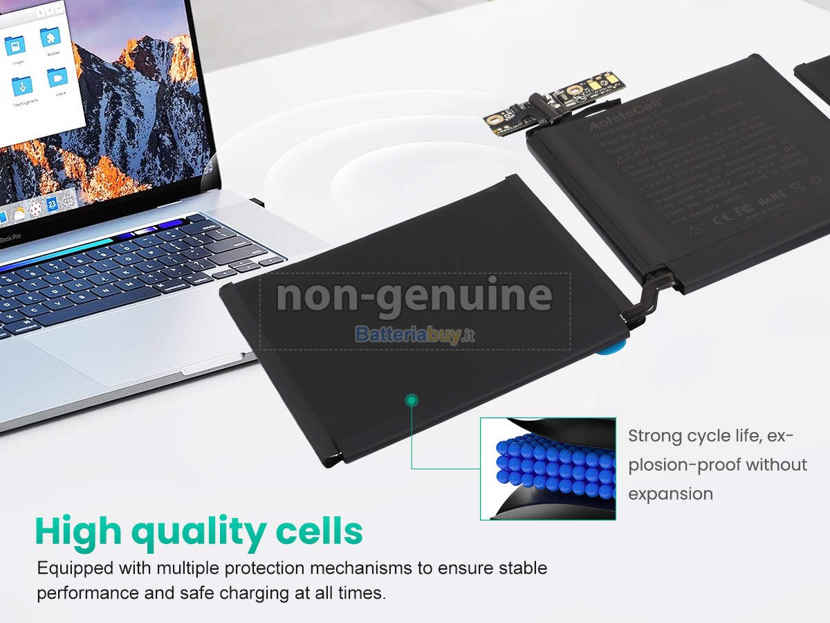 Batteria per Apple MacBook Pro Core I5 2.0 13 inch A1708(Late 2016)