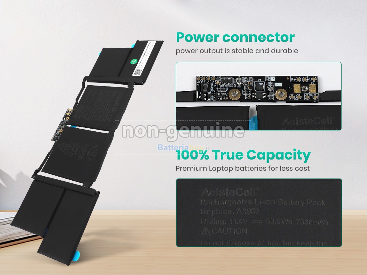 Batteria per Apple MacBook Pro Core I7 2.6G 15 inch TOUCH/2018