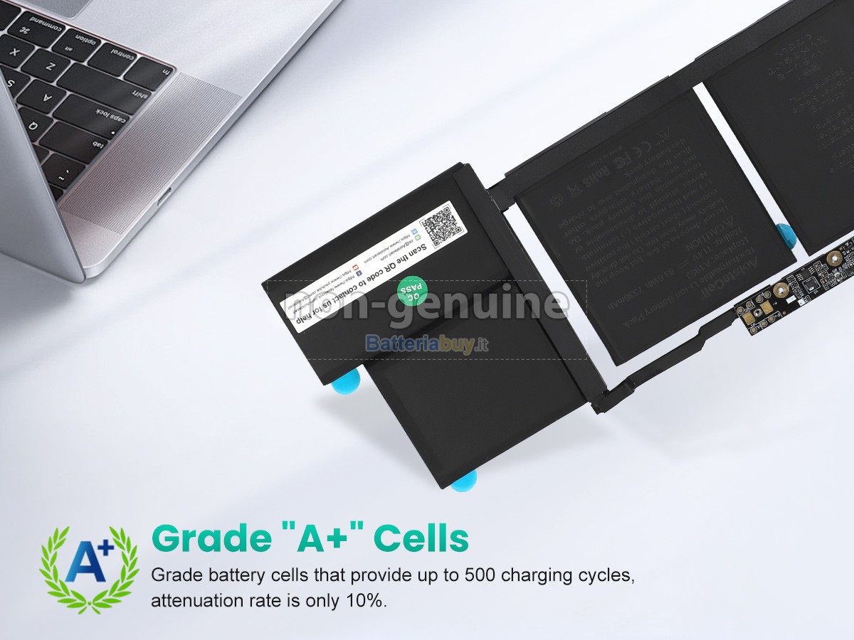 Batteria per Apple MacBook Pro Core I7 2.6G 15 inch TOUCH/2018