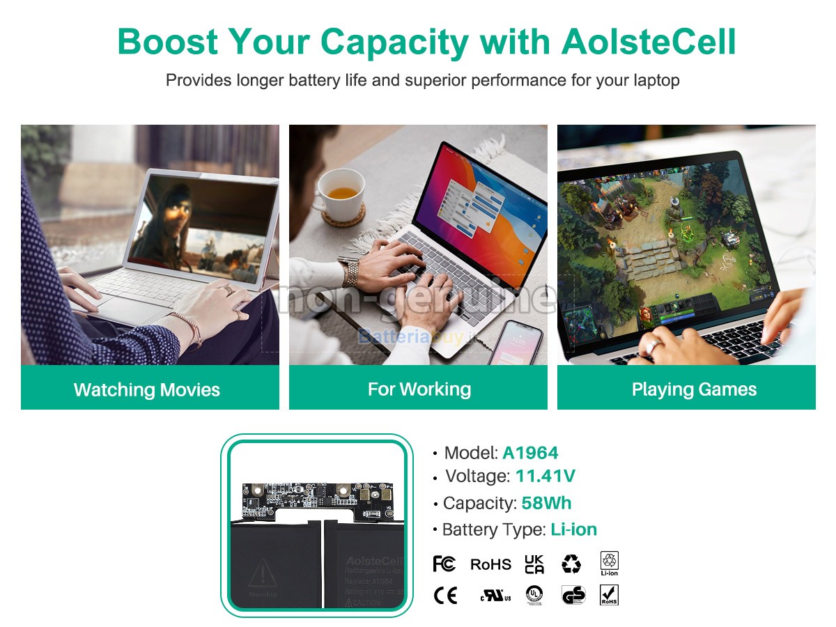 Batteria per Apple MWP72LL/A