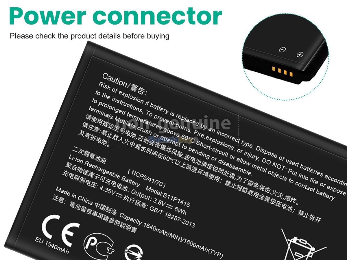 Batteria per Asus ZENFONE GO 4.5