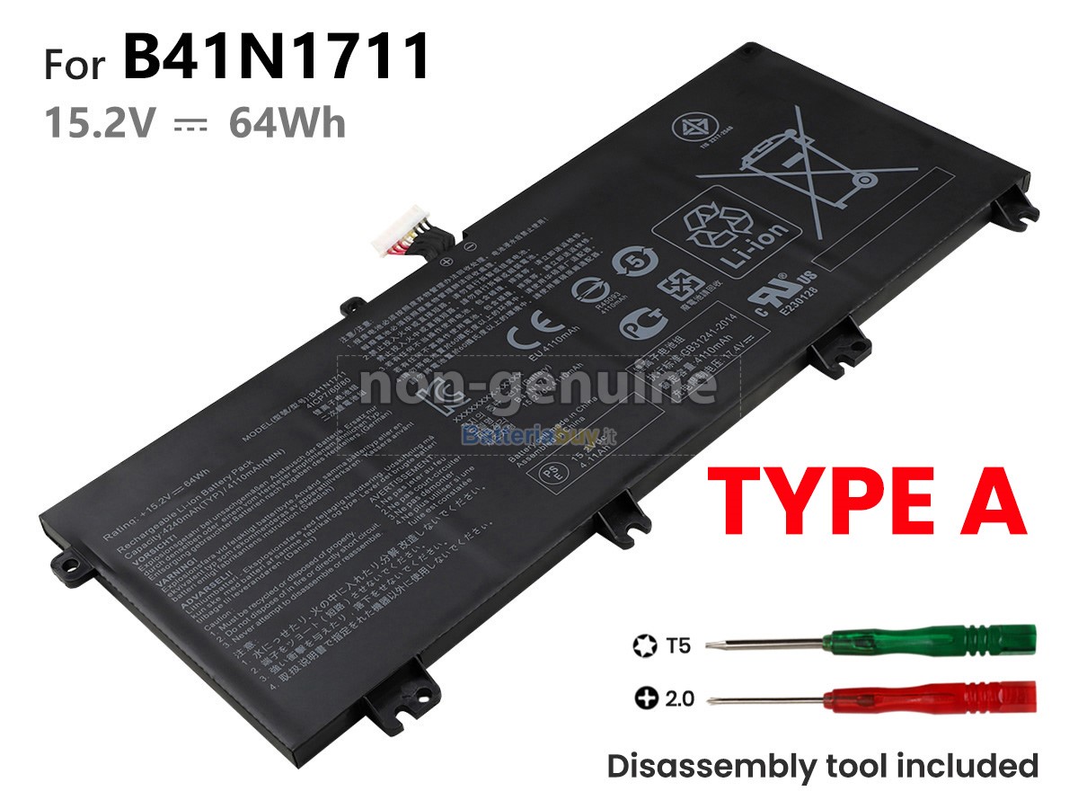 Batteria per Asus B41N1711