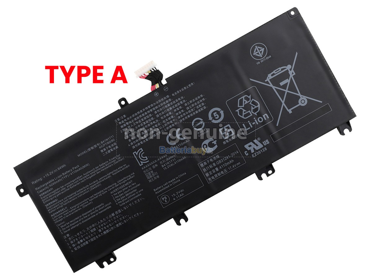 Batteria per Asus B41N1711