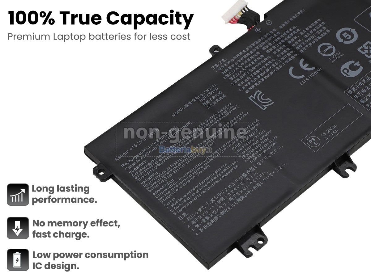 Batteria per Asus B41N1711