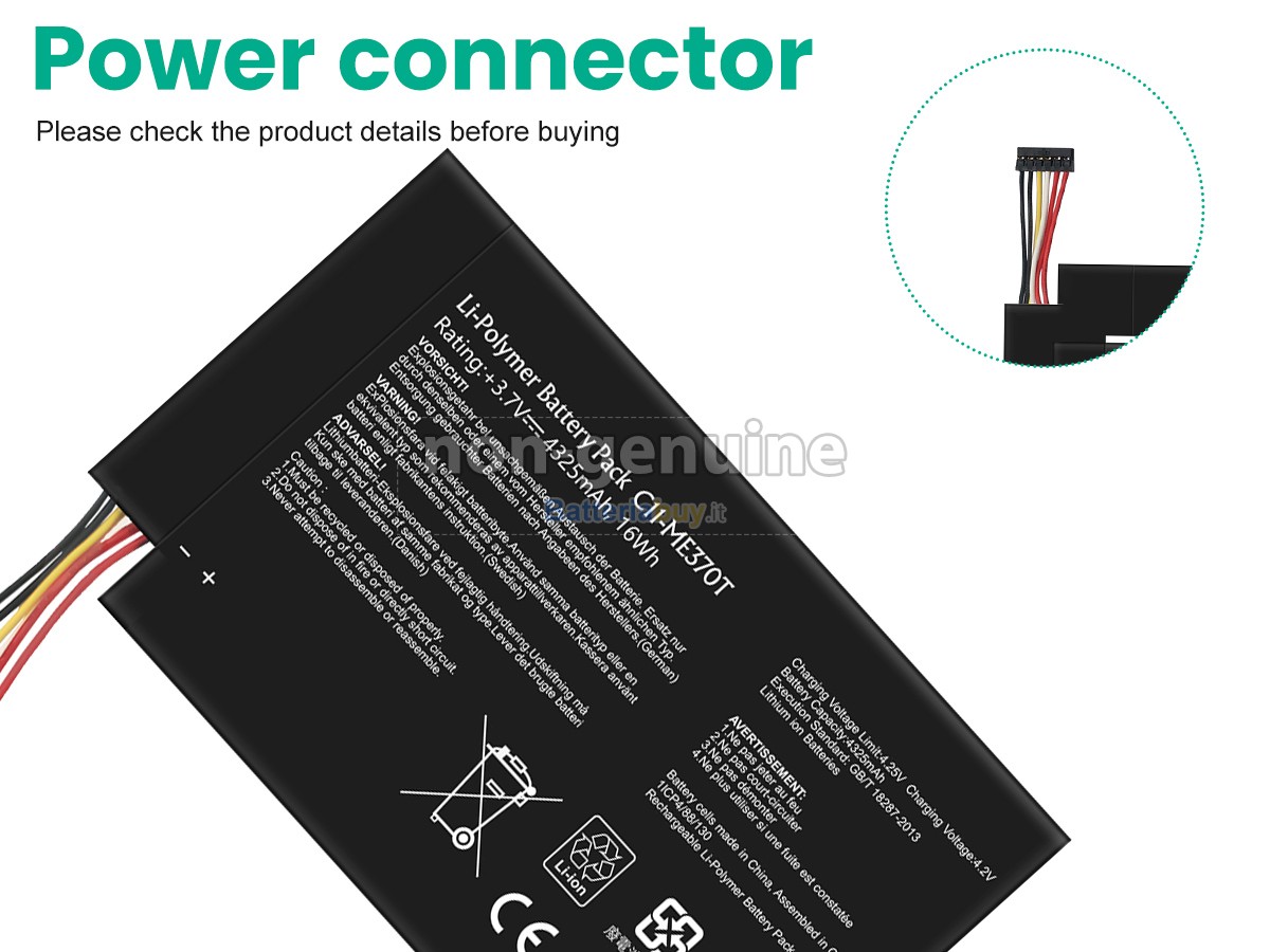 Batteria per Asus NEXUS 7 1ST GEN