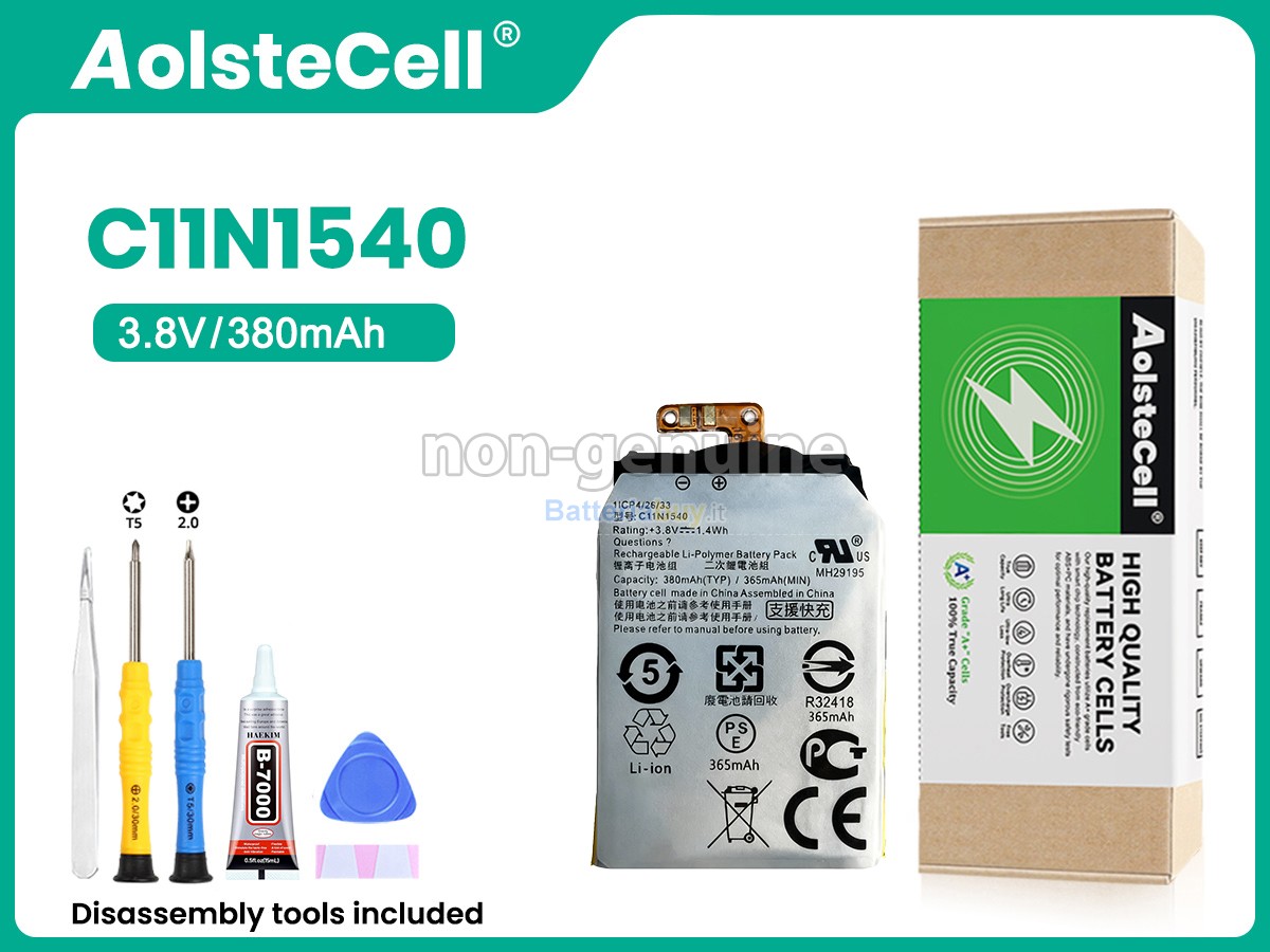 Batteria per Asus ZENWATCH 2 WI501QF