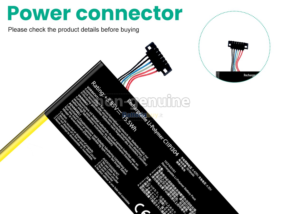 Batteria per Asus C11P1304