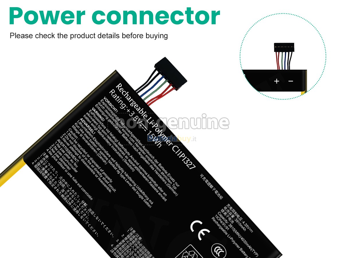 Batteria per Asus K012 Pad