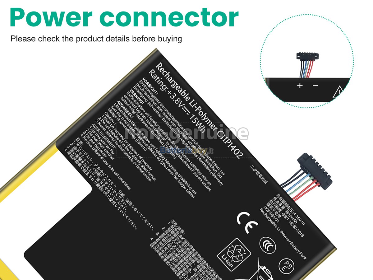 Batteria per Asus C11P1402