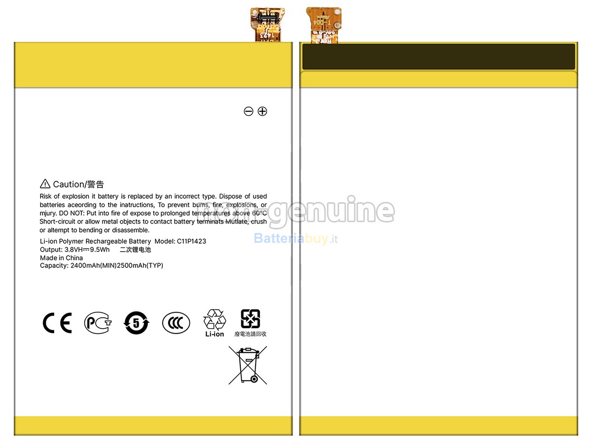 Batteria per Asus ZE551