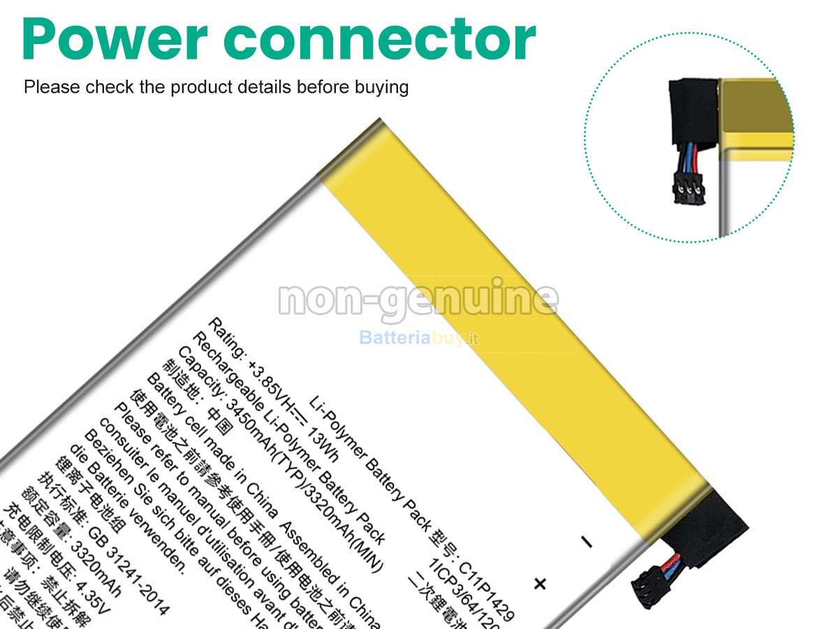 Batteria per Asus C11P1429