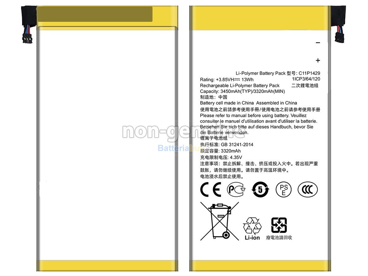 Batteria per Asus C11P1429