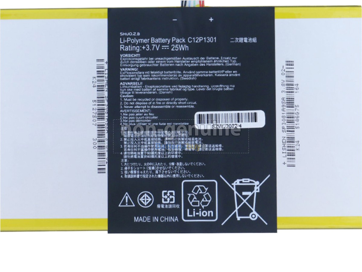 Batteria per Asus Transformer Pad TF303K-1D020A