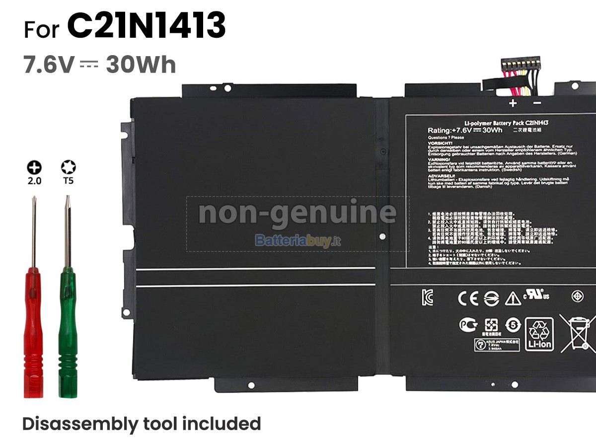 Batteria per Asus Transformer Book T300FA-FE006H