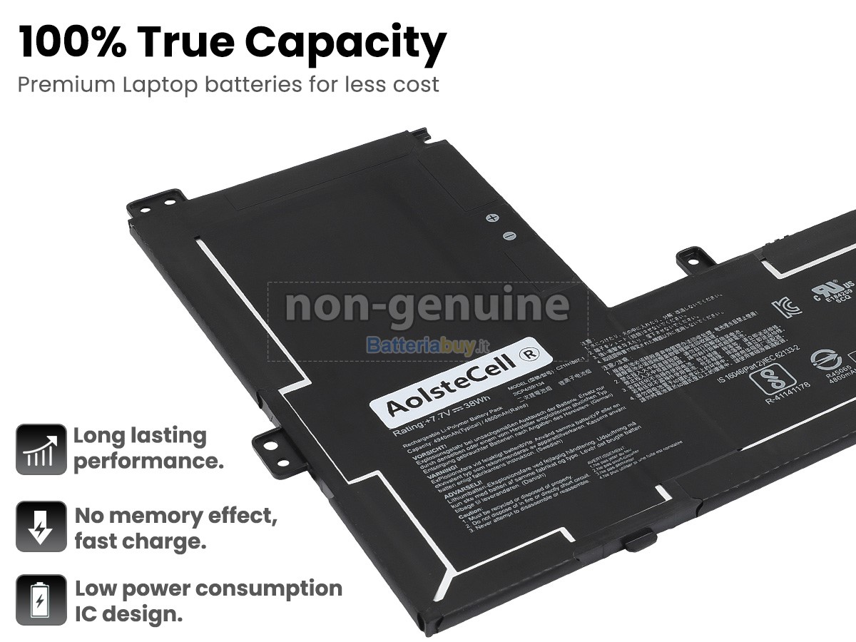 Batteria per Asus Chromebook CX1400CNA-EB0141