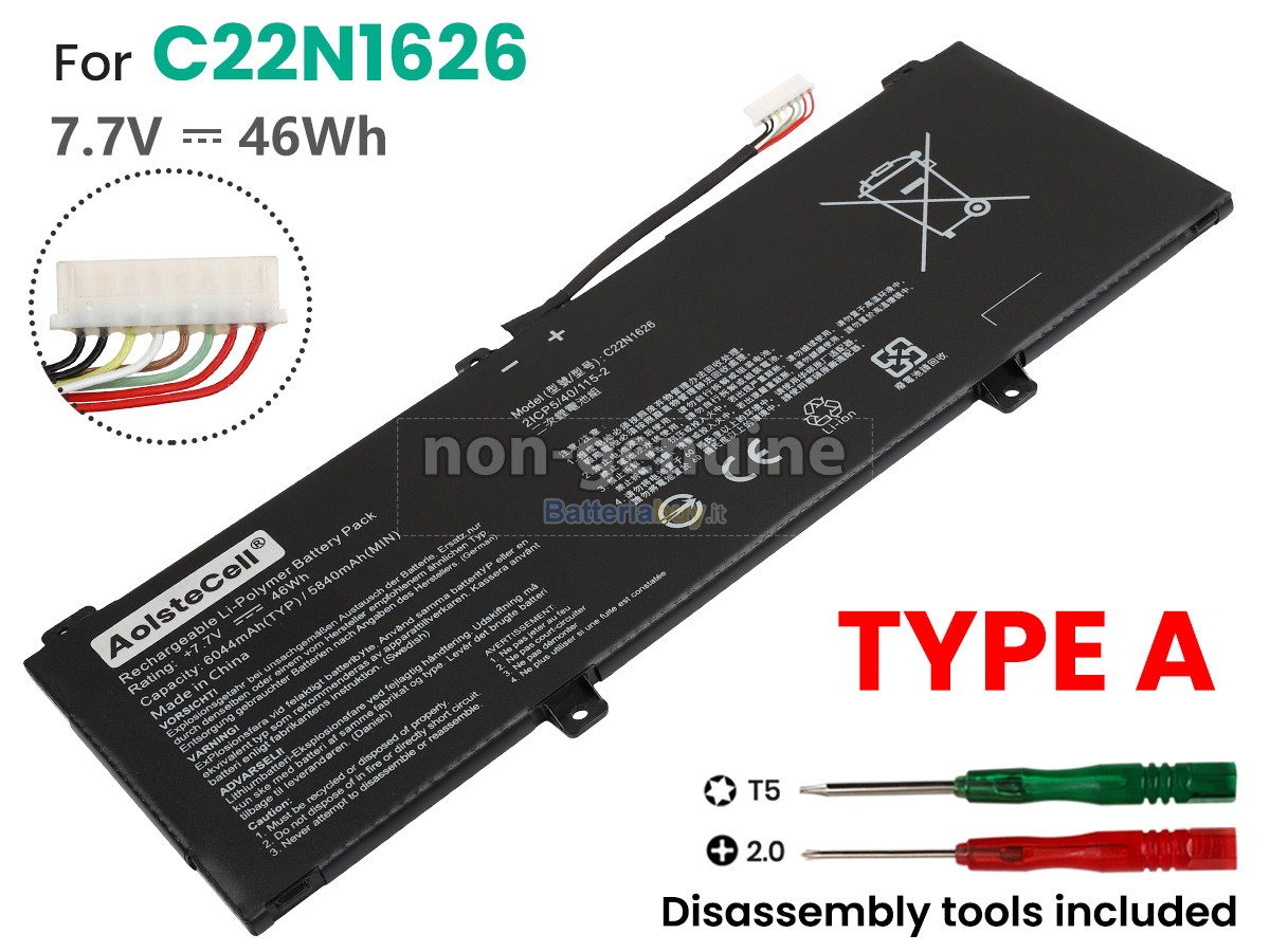Batteria per Asus Chromebook Flip C213NA-BW0037