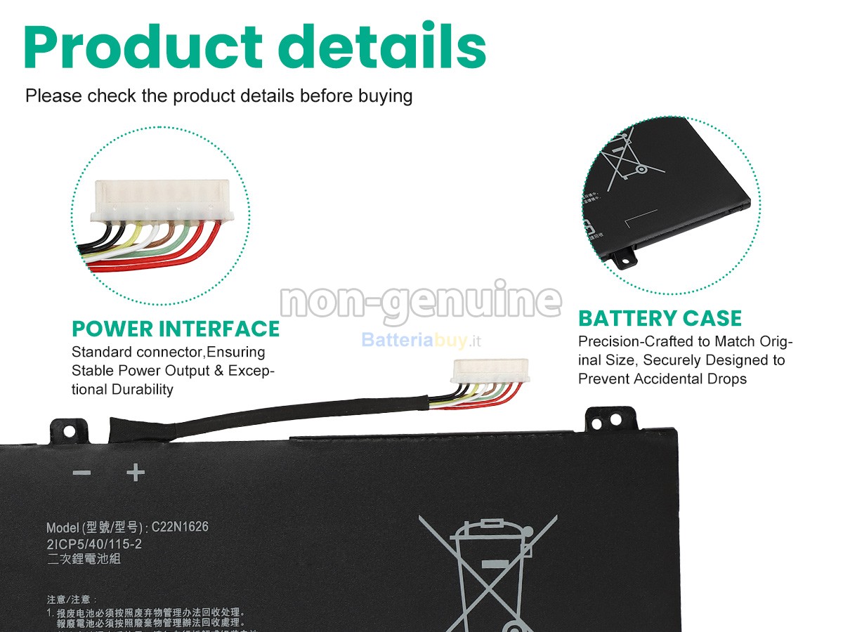 Batteria per Asus Chromebook Flip C213NA-BW0037