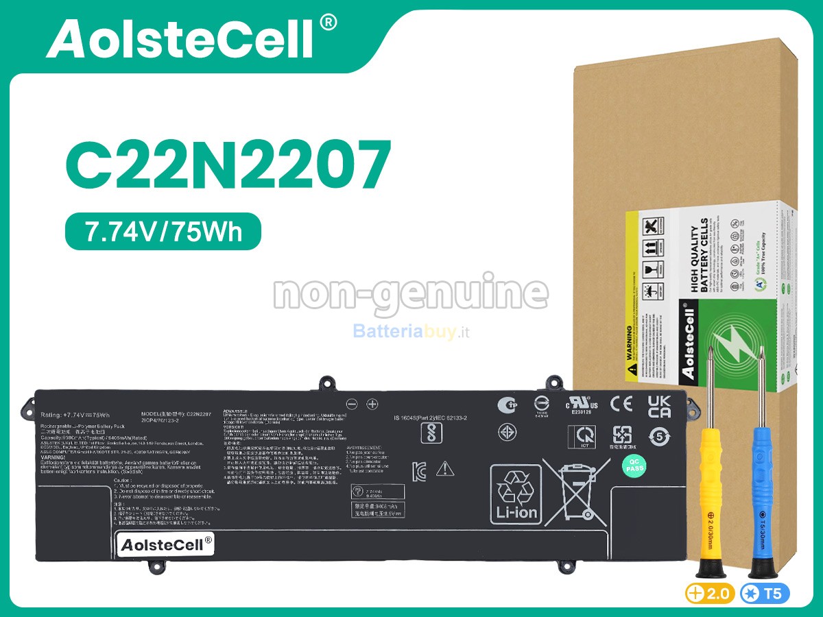 Batteria per Asus VivoBook S 15 OLED S5507QA-HA321W