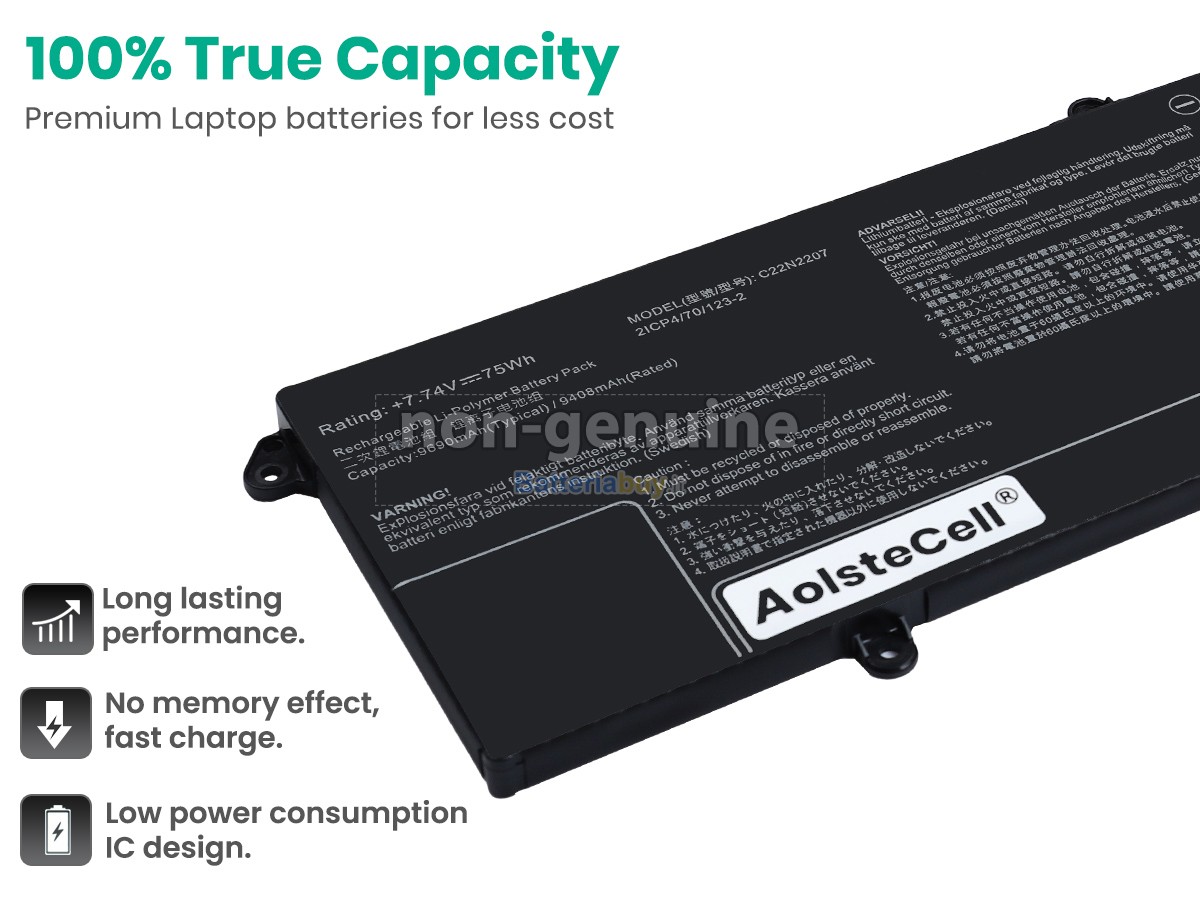 Batteria per Asus VivoBook S 15 OLED S5507QA-HA321W