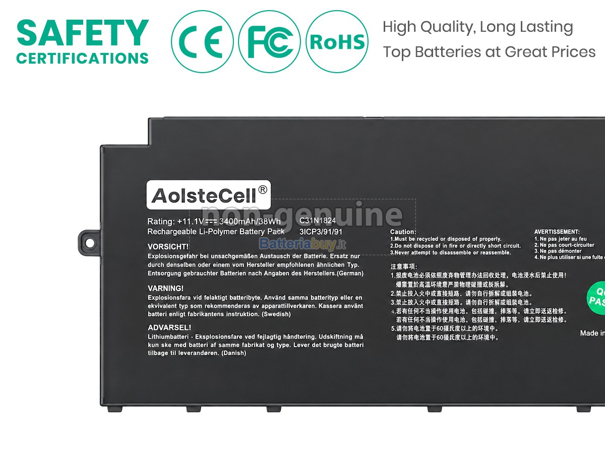 Batteria per Asus Chromebook Flip C433TA-AJ0199