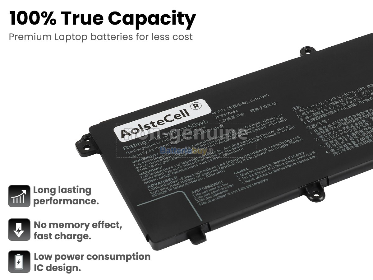Batteria per Asus VivoBook S 14 Flip OLED TP3402ZA-OLED-KN731X