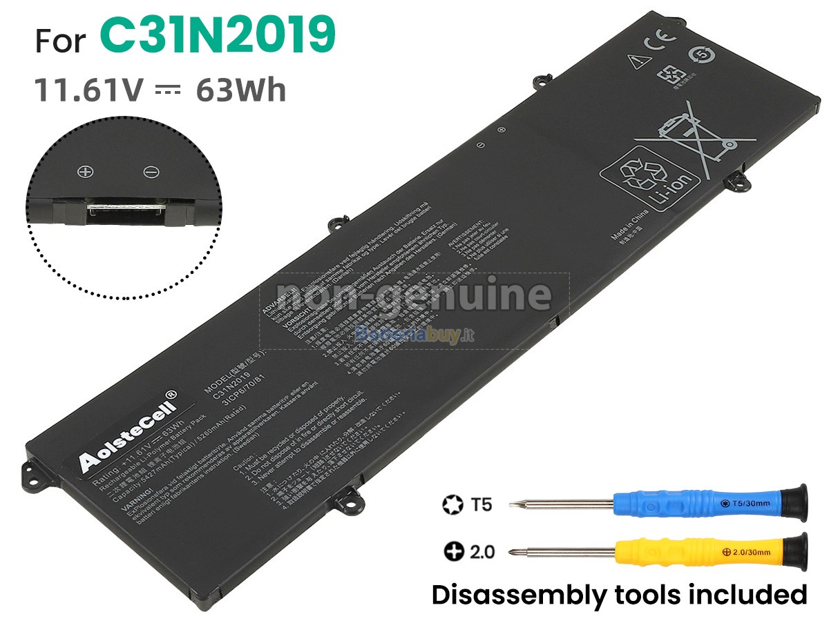 Batteria per Asus C31N2019-A
