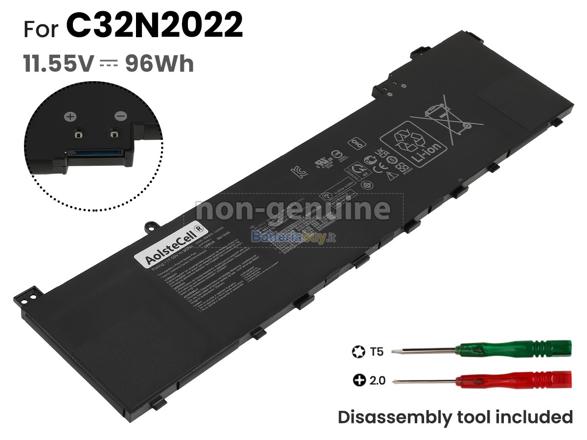 Batteria per Asus VivoBook Pro 16X OLED M7600QC-DH79-CA