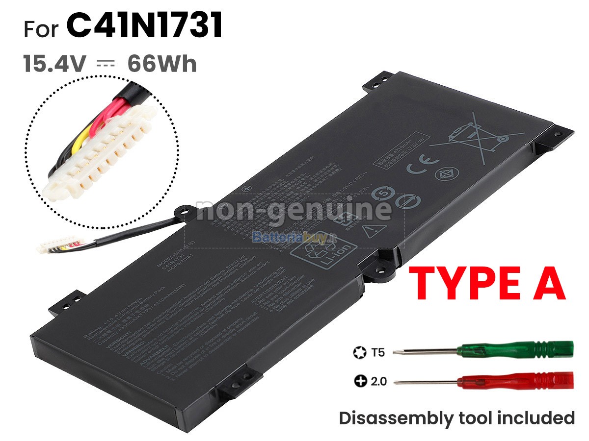Batteria per Asus Rog STRIX GL504GM-ES152T