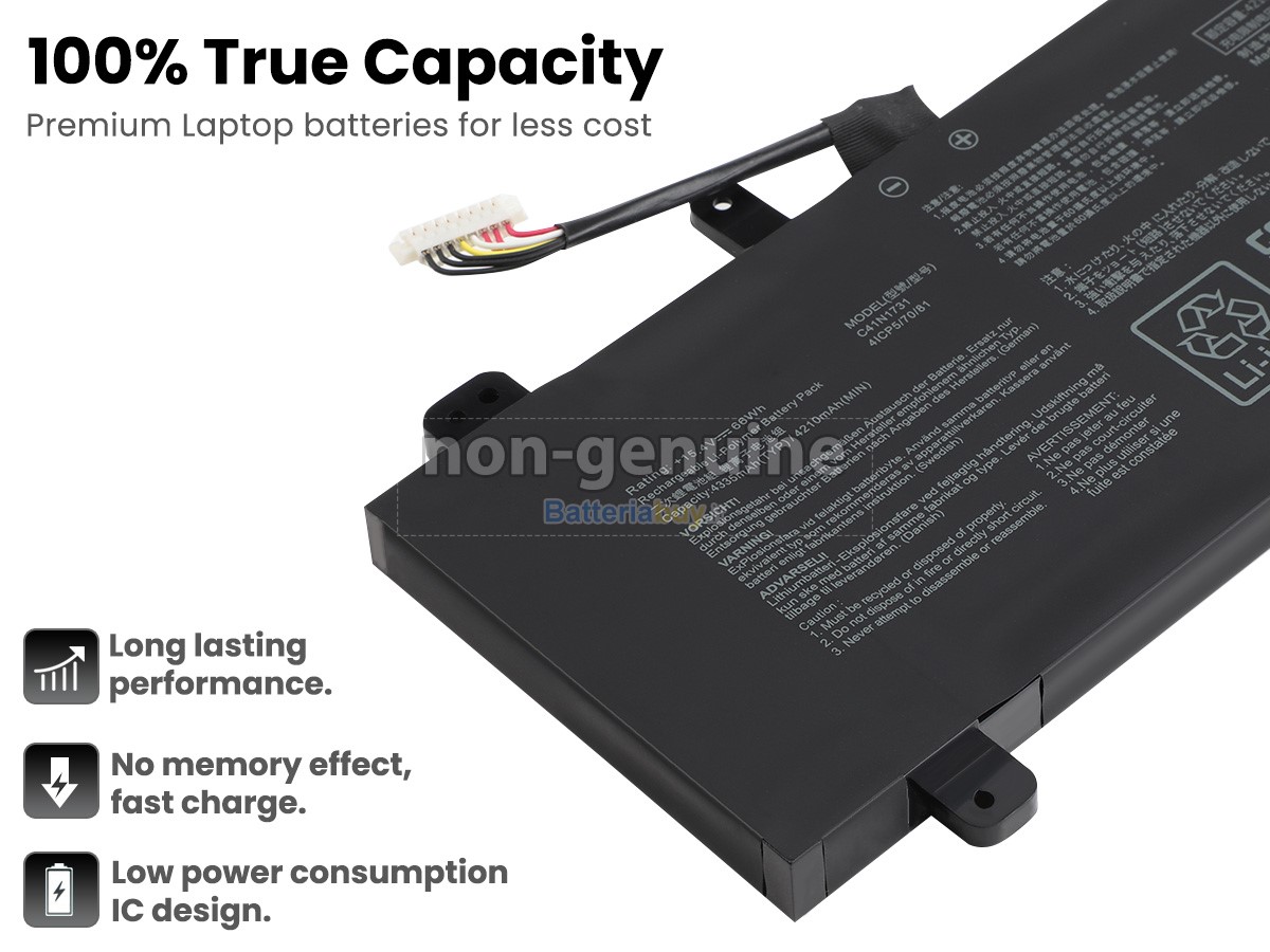 Batteria per Asus Rog STRIX SCAR II GL704GW-PS71
