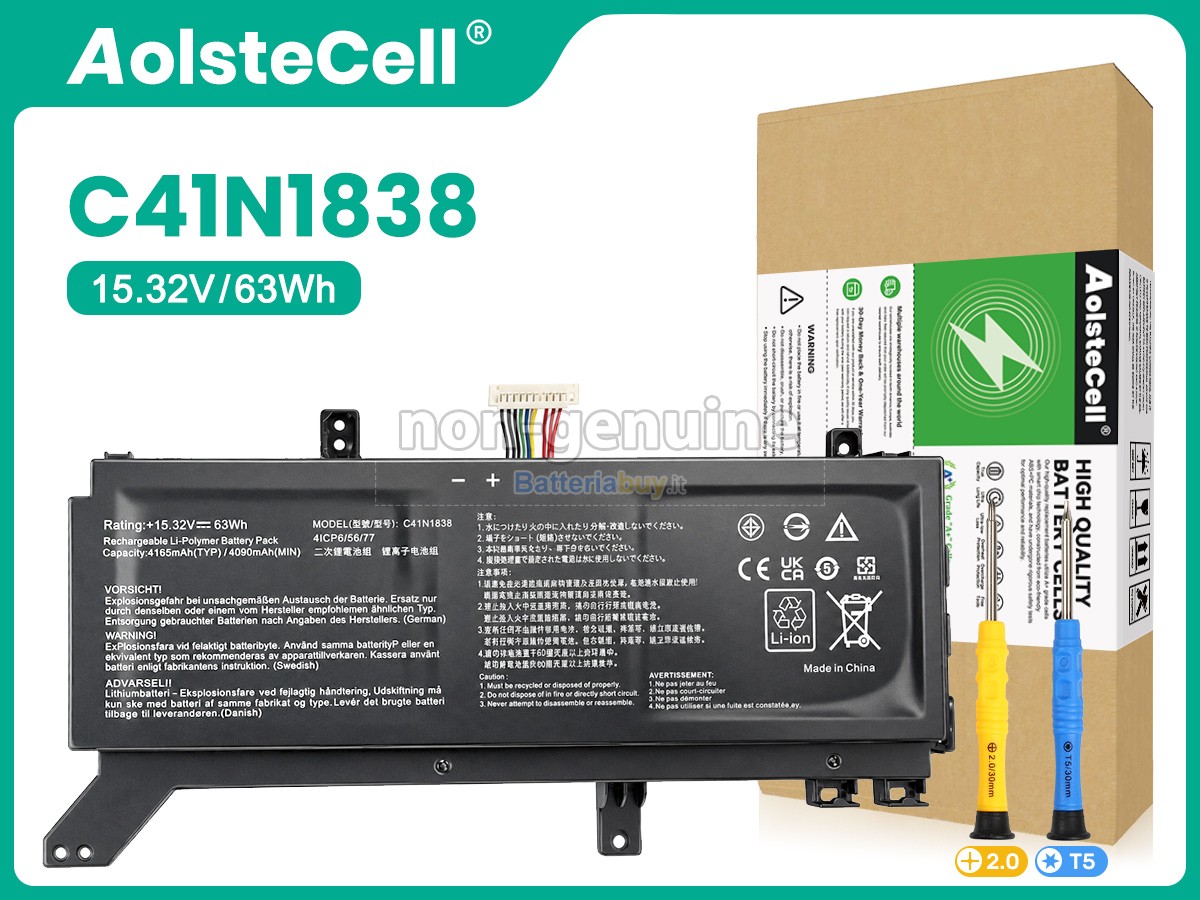 Batteria per Asus ProART STUDIOBook Pro X W730G2T