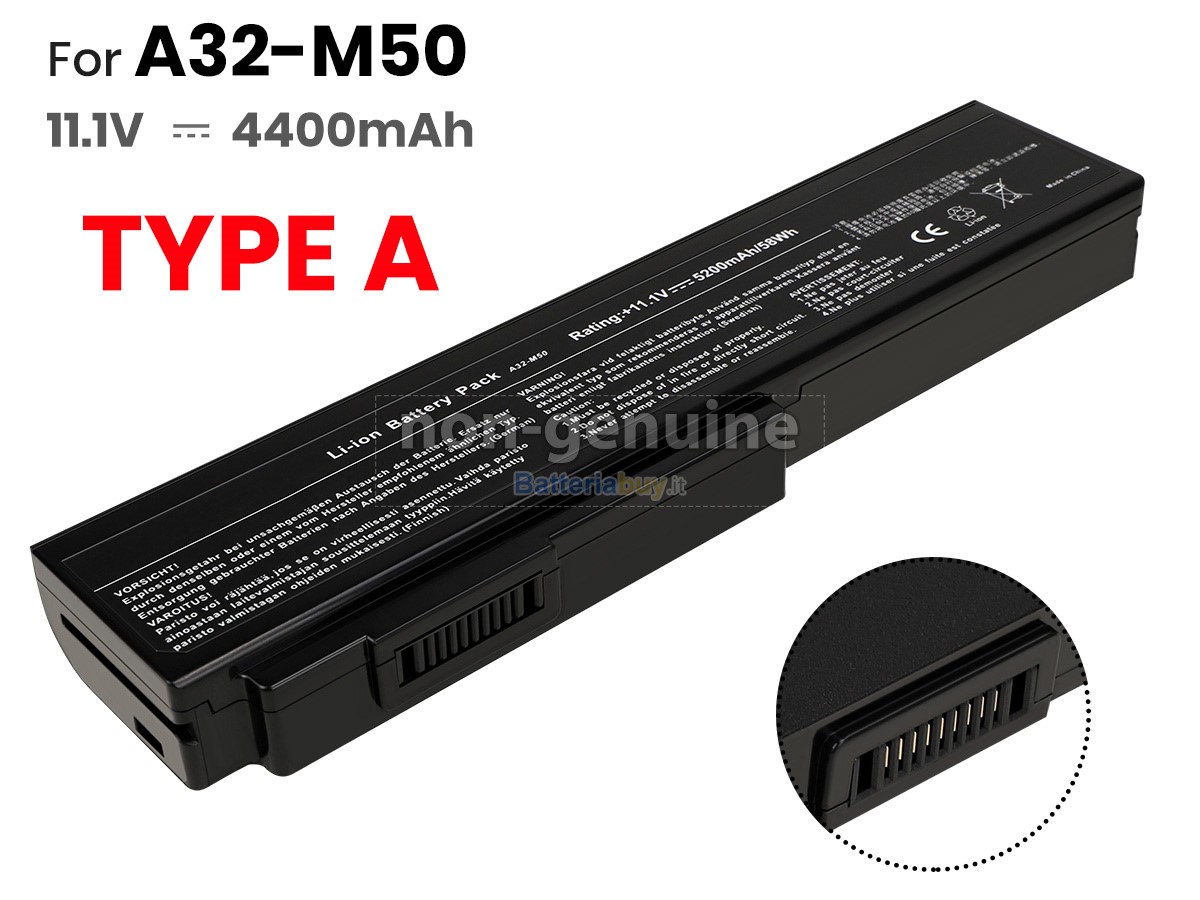 Batteria per Asus N61JV-JX002V