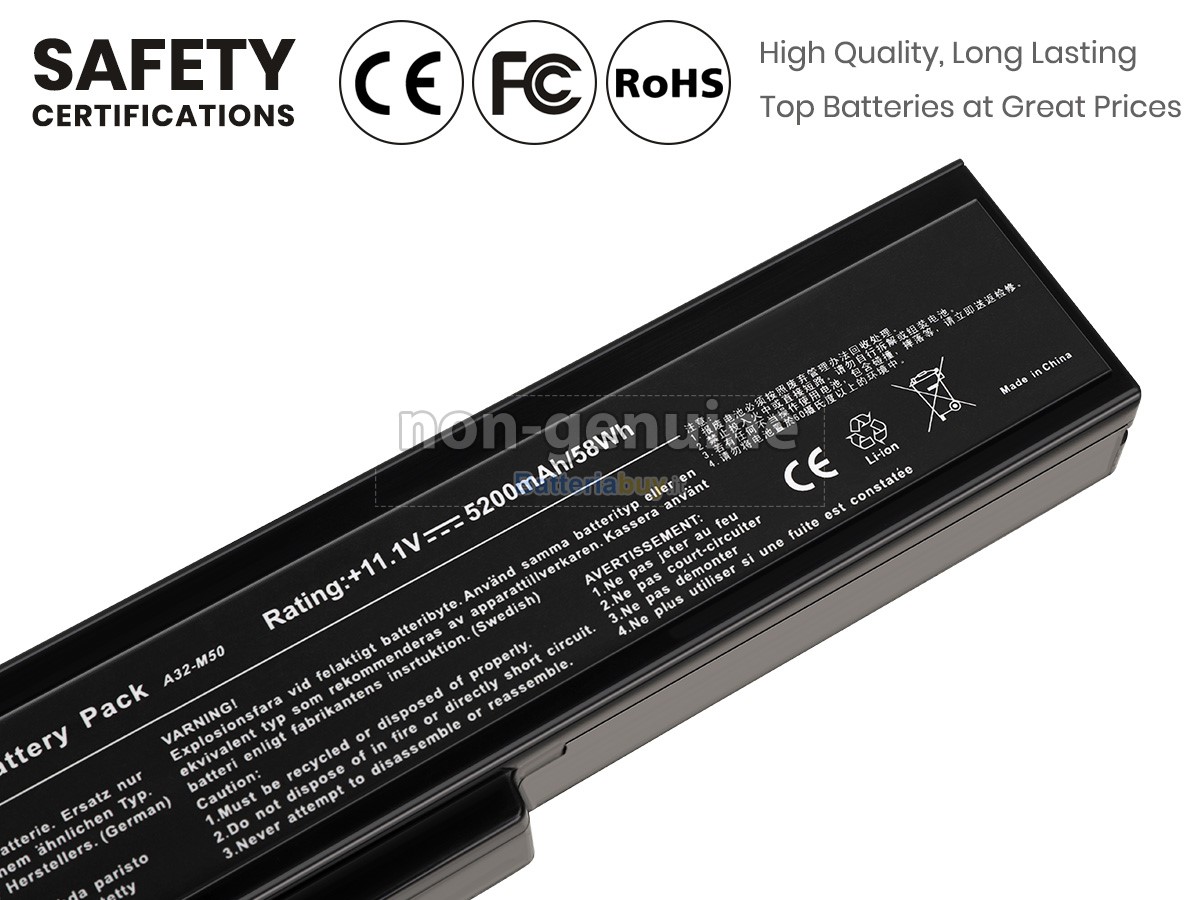 Batteria per Asus N61JV-JX002V