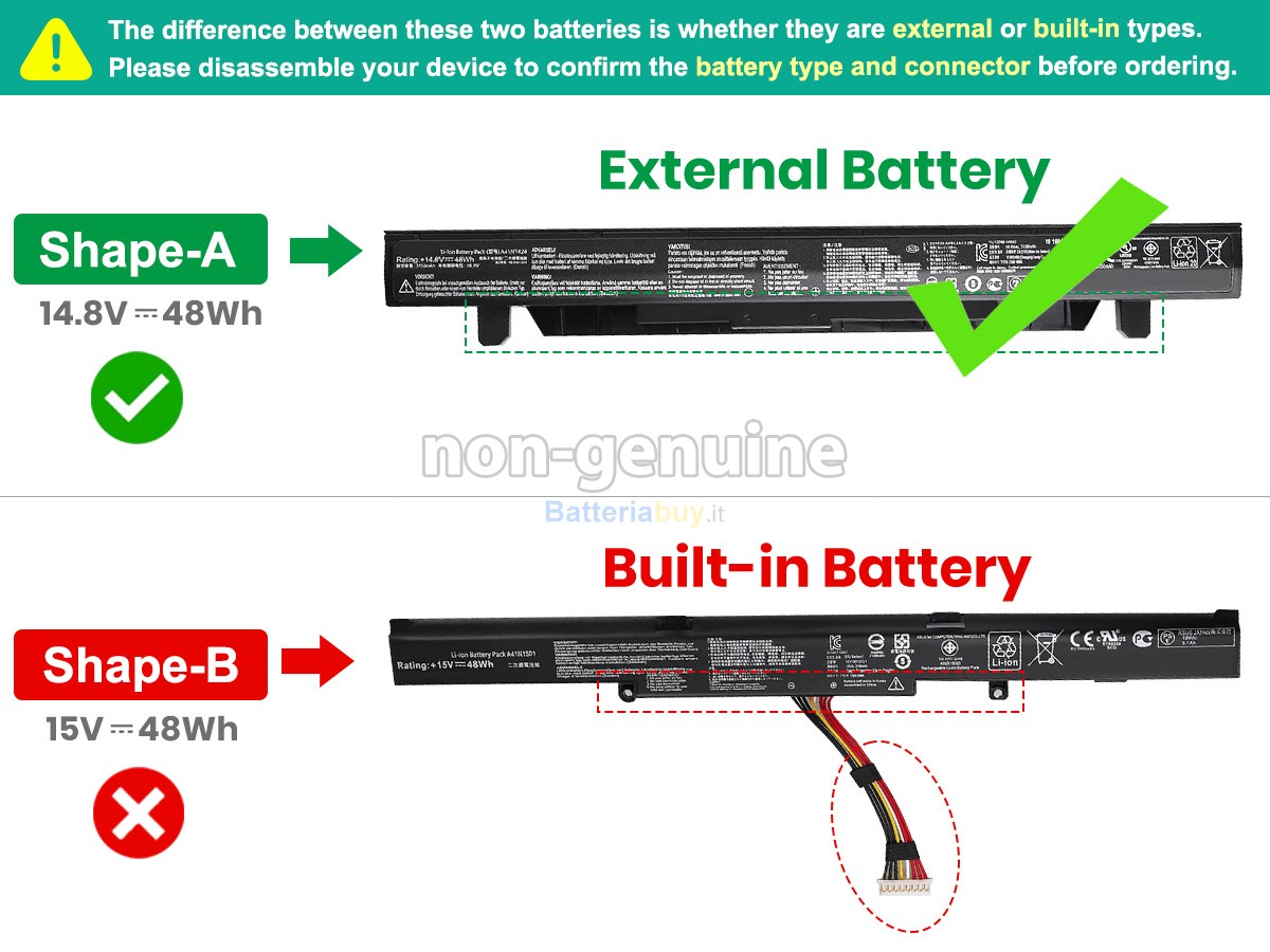 Batteria per Asus ZX50V