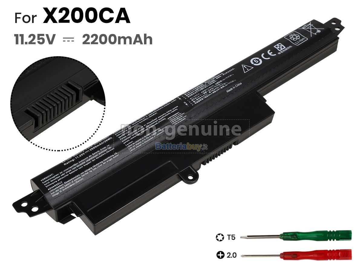 Batteria per Asus VivoBook X200CA-1A