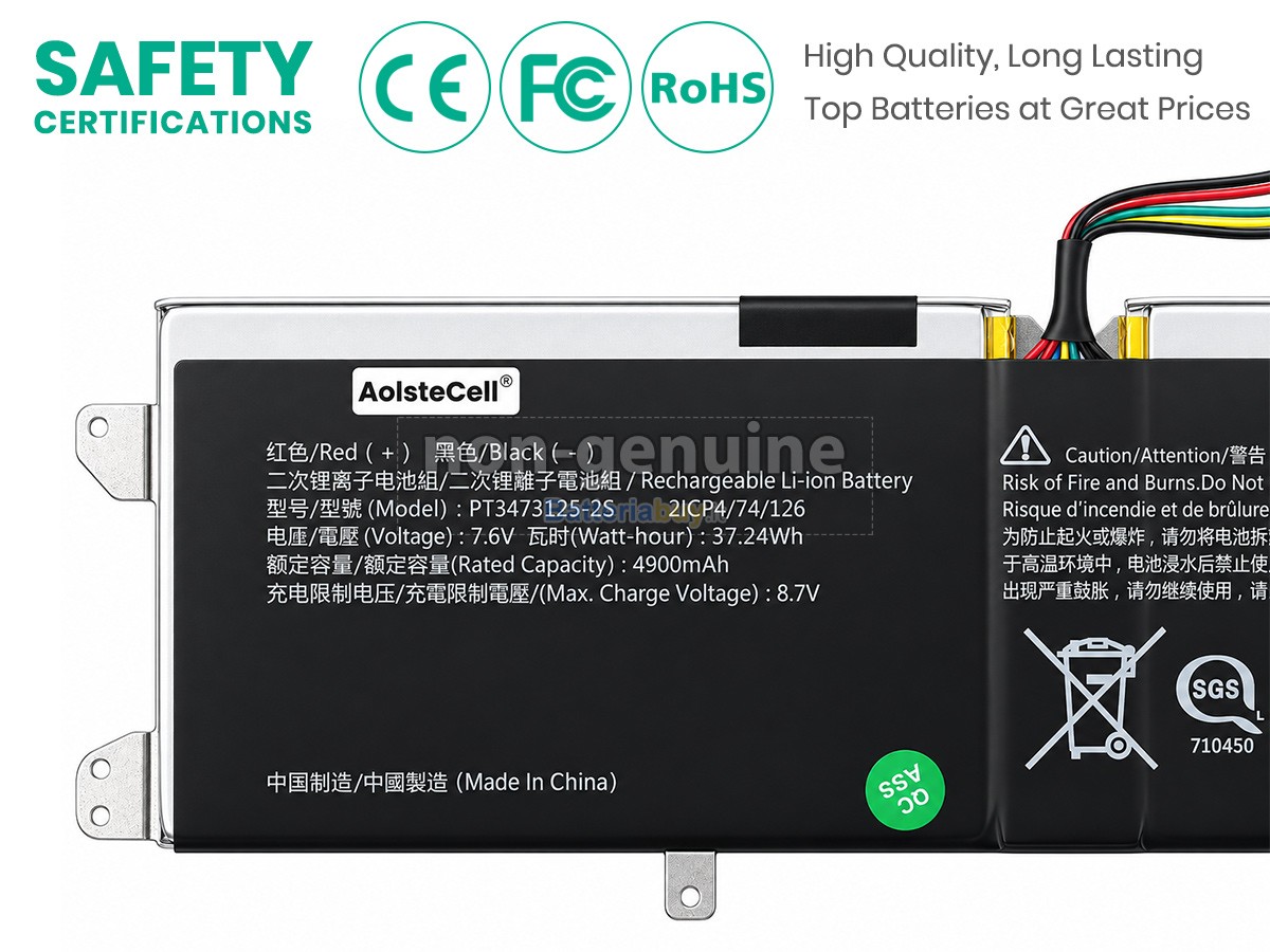 Batteria per Avita PT3473125-2S