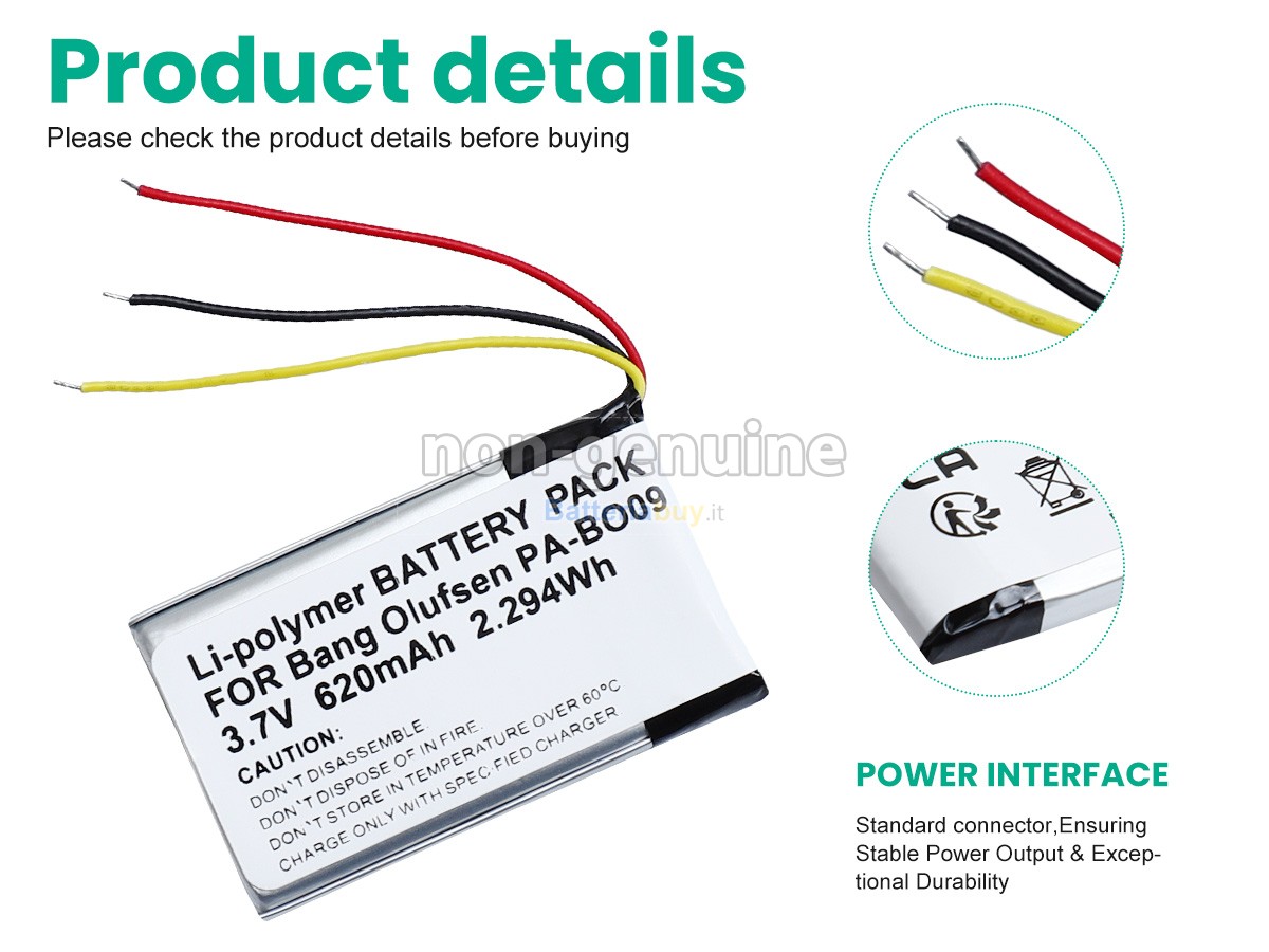 Batteria per Bang Olufsen BEOPLAY H4