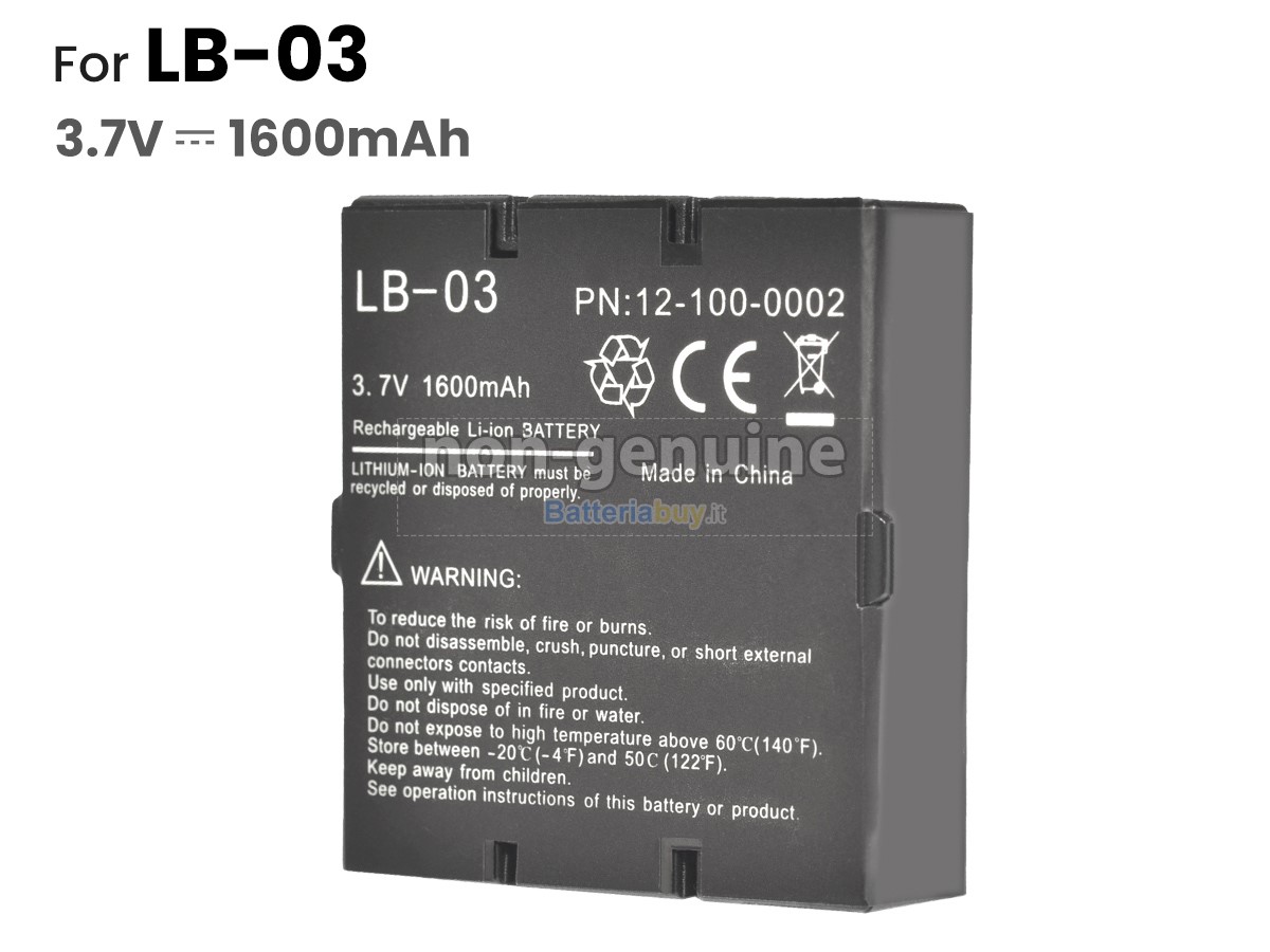 Batteria per Biolight 12-100-0002