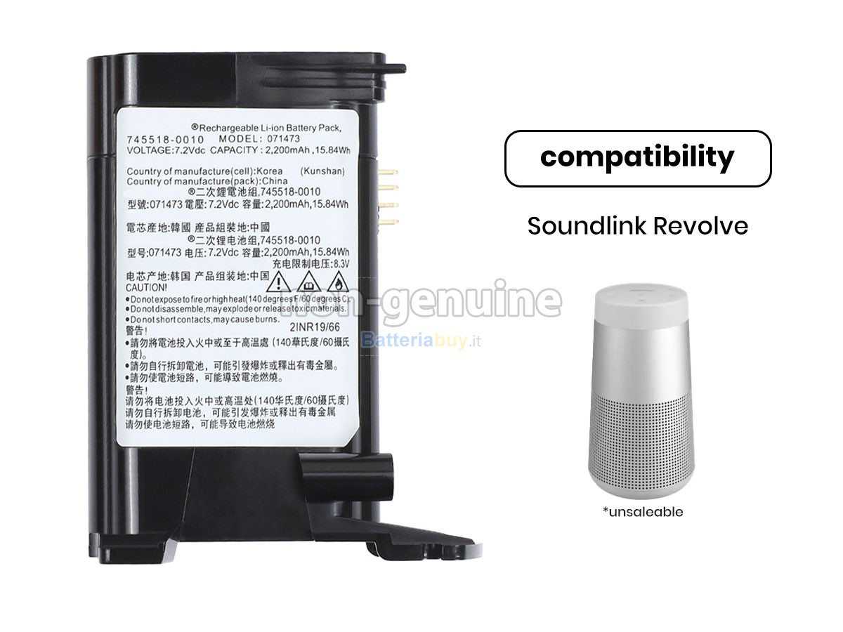 Batteria per Bose 745518-0010