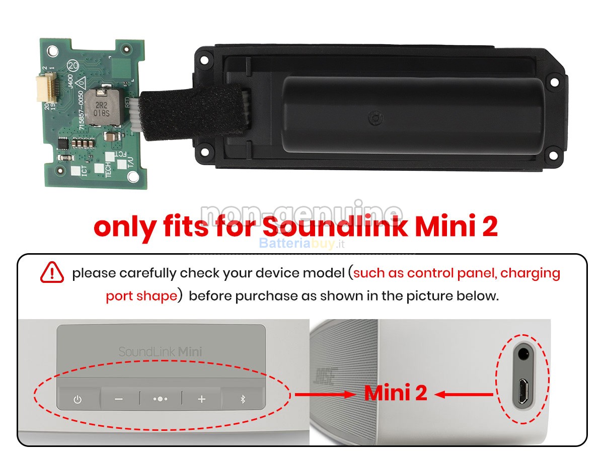 Batteria per Bose SOUNDLINK MINI 2