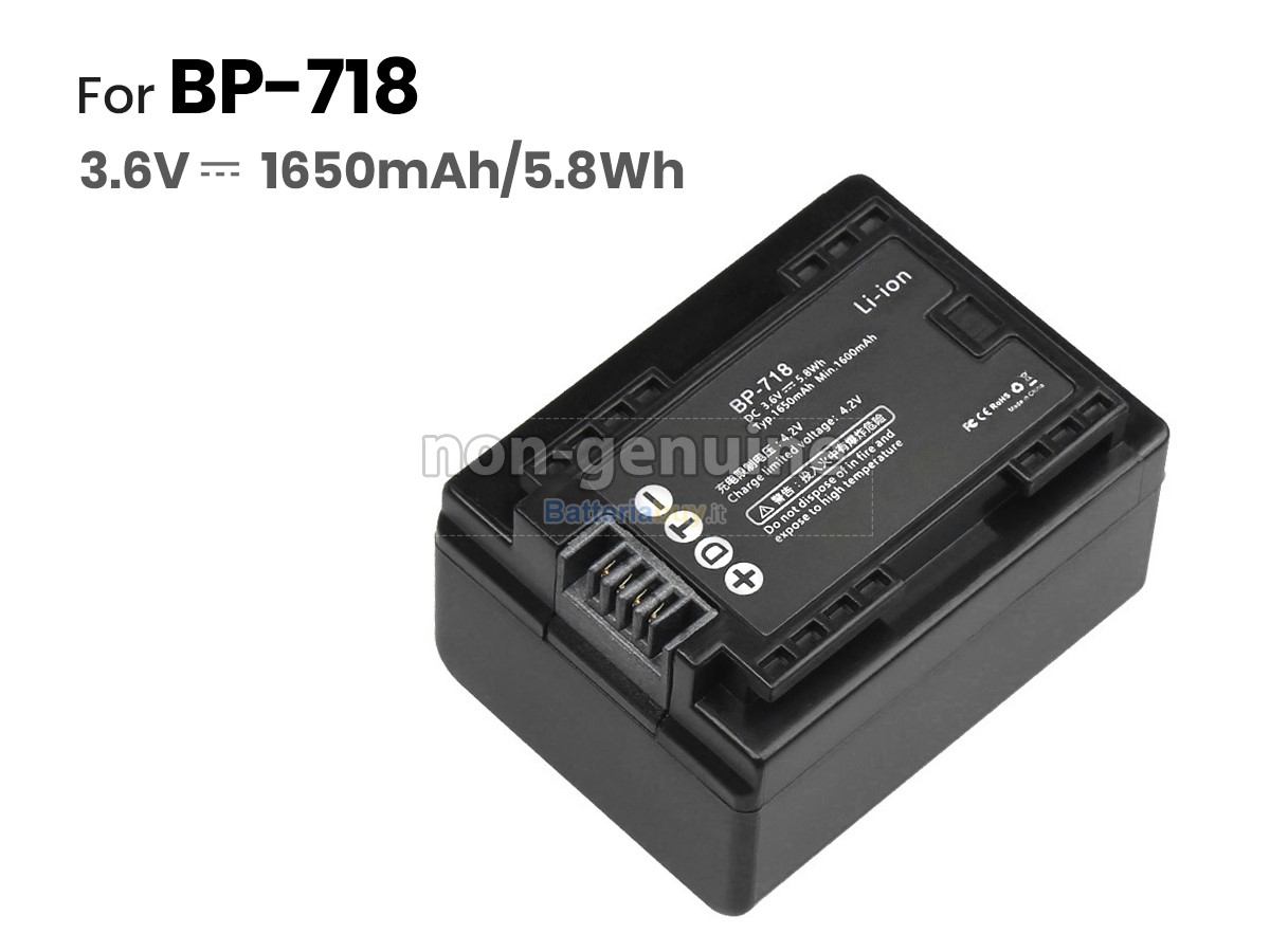 Batteria per Canon IVIS HF R700