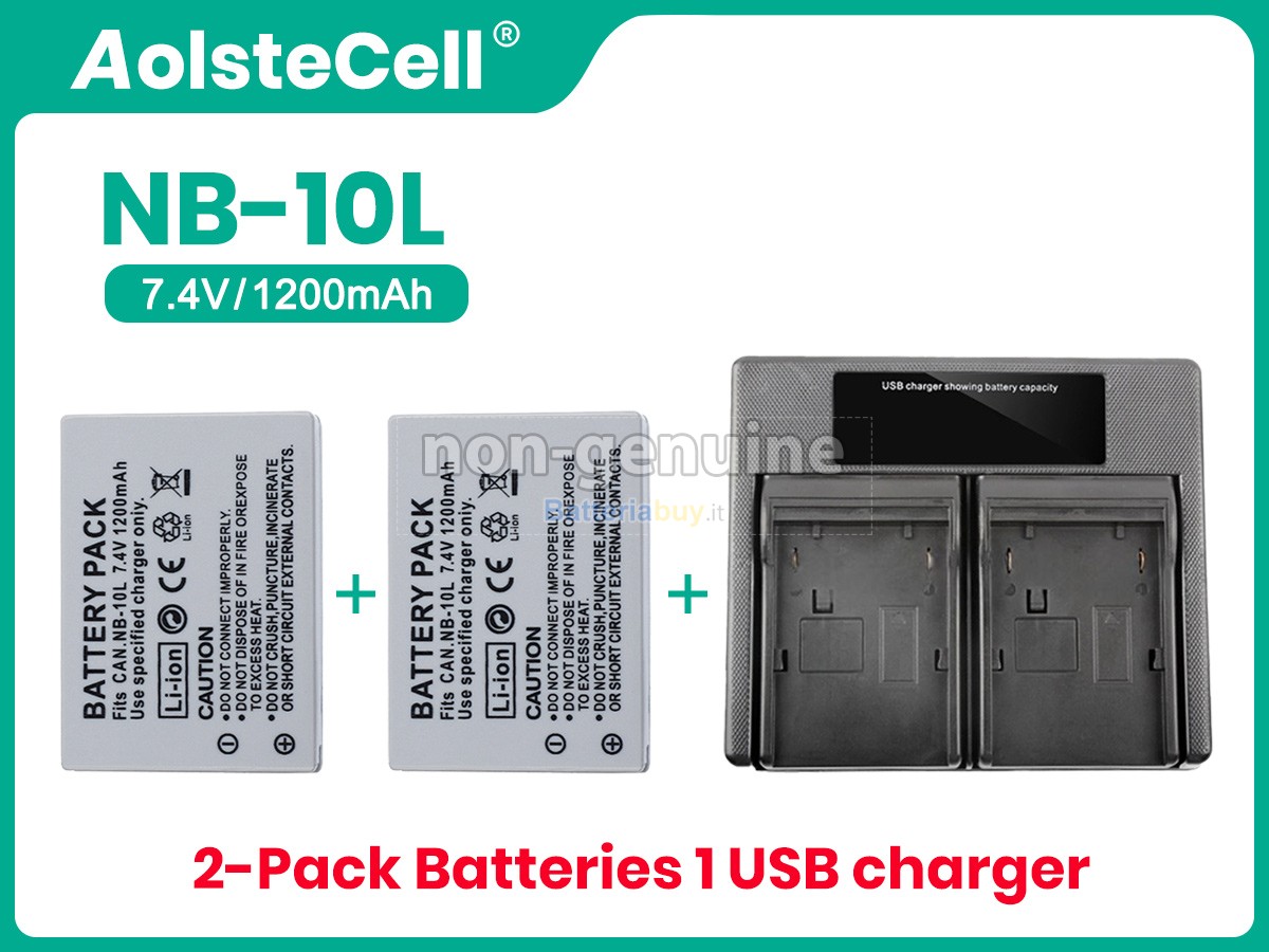 Batteria per Canon POWERSHOT G16