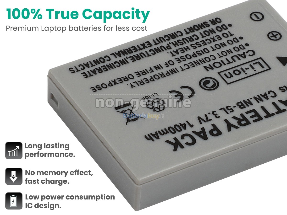 Batteria per Canon IXY DIGITAL 800 IS