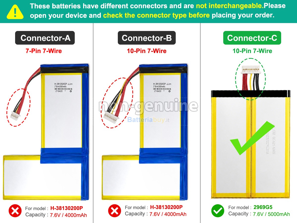Batteria per CHUWI HEROBOOK PRO