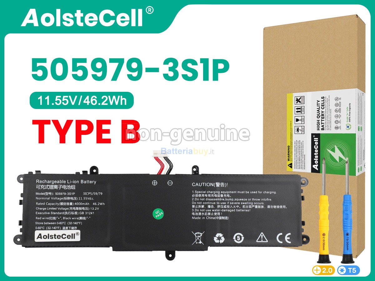 Batteria per CHUWI COREBOOK X CWI529